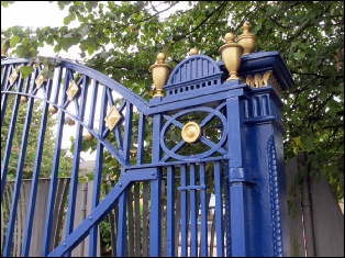 The restored gates - click to enlarge